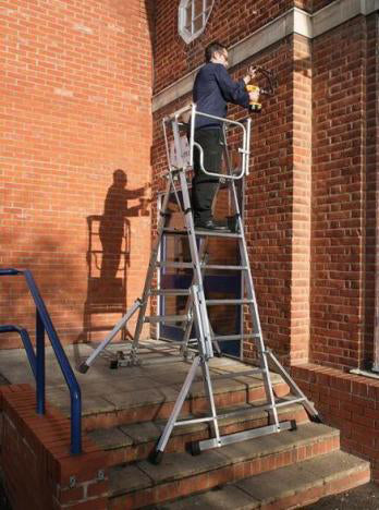 Youngman Teleguard Telescopic Platform Ladder - 4-6 Rung
