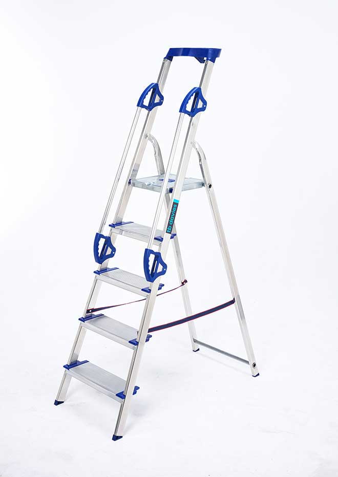 Premier XL Aluminium Trade Platform Step Ladder - 5 Tread