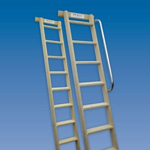 timber shelf ladder
