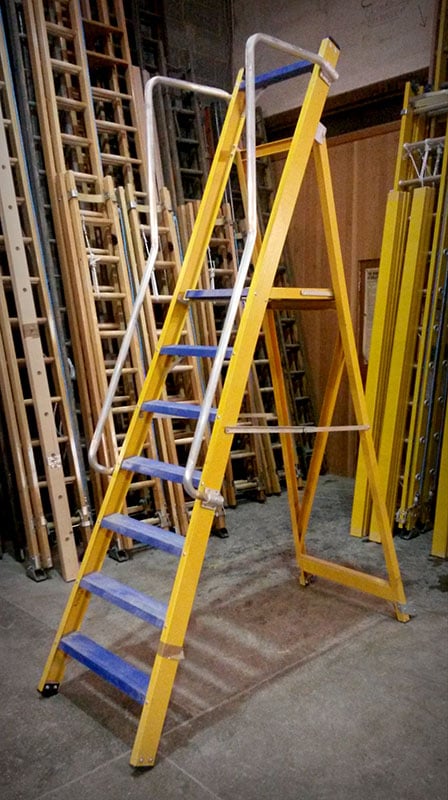 VISION 360 Glass Fibre Platform Stepladders - 2 Tread