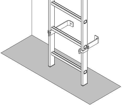 Vertical Ladders Wall Brackets