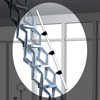 Telescopic Handrail for Zig Zag Concertina Ladder