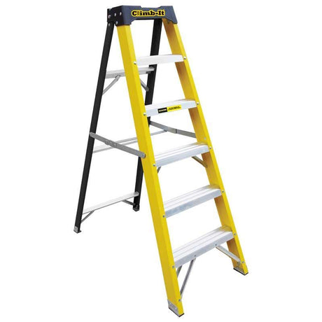 GPC Climb It Fibreglass Swing Back Step Ladder