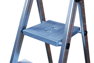 Maxi Platform Step Ladders With Wide Steps - 3 Tread