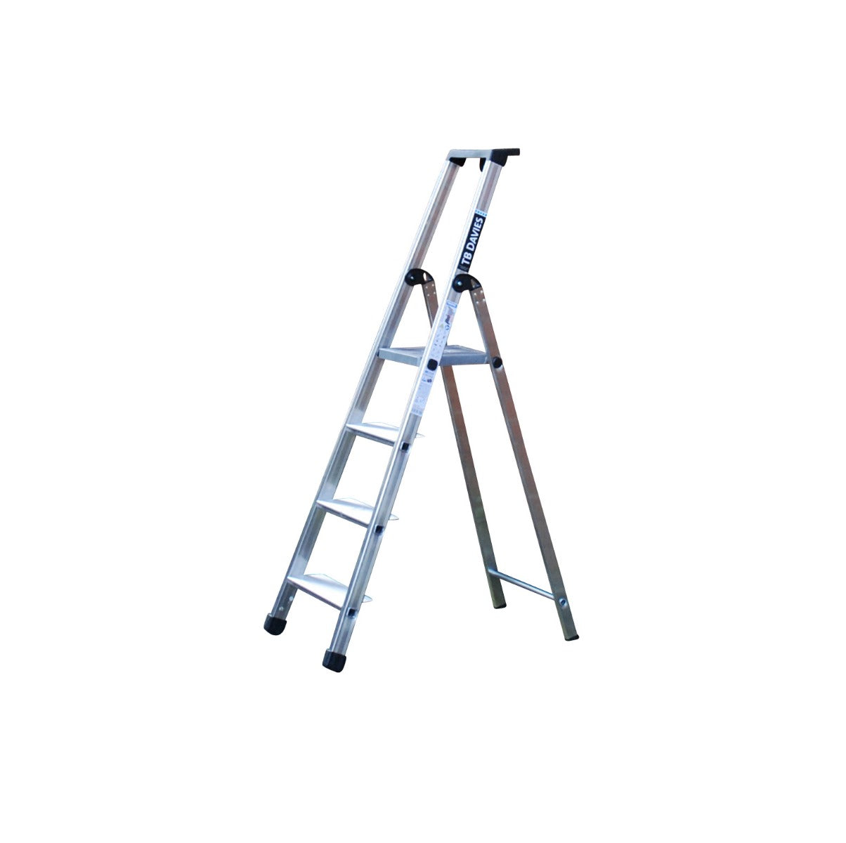 Maxi Platform Step Ladders With Wide Steps - 4 Tread