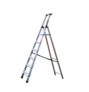 Maxi Platform Step Ladders With Wide Steps - 6 Tread