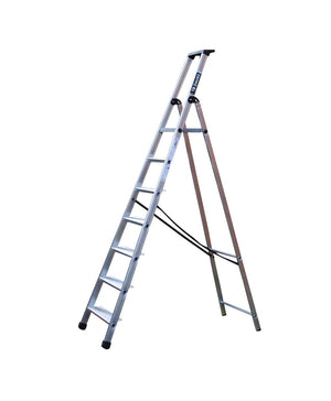 Maxi Platform Step Ladders With Wide Steps - 7 Tread