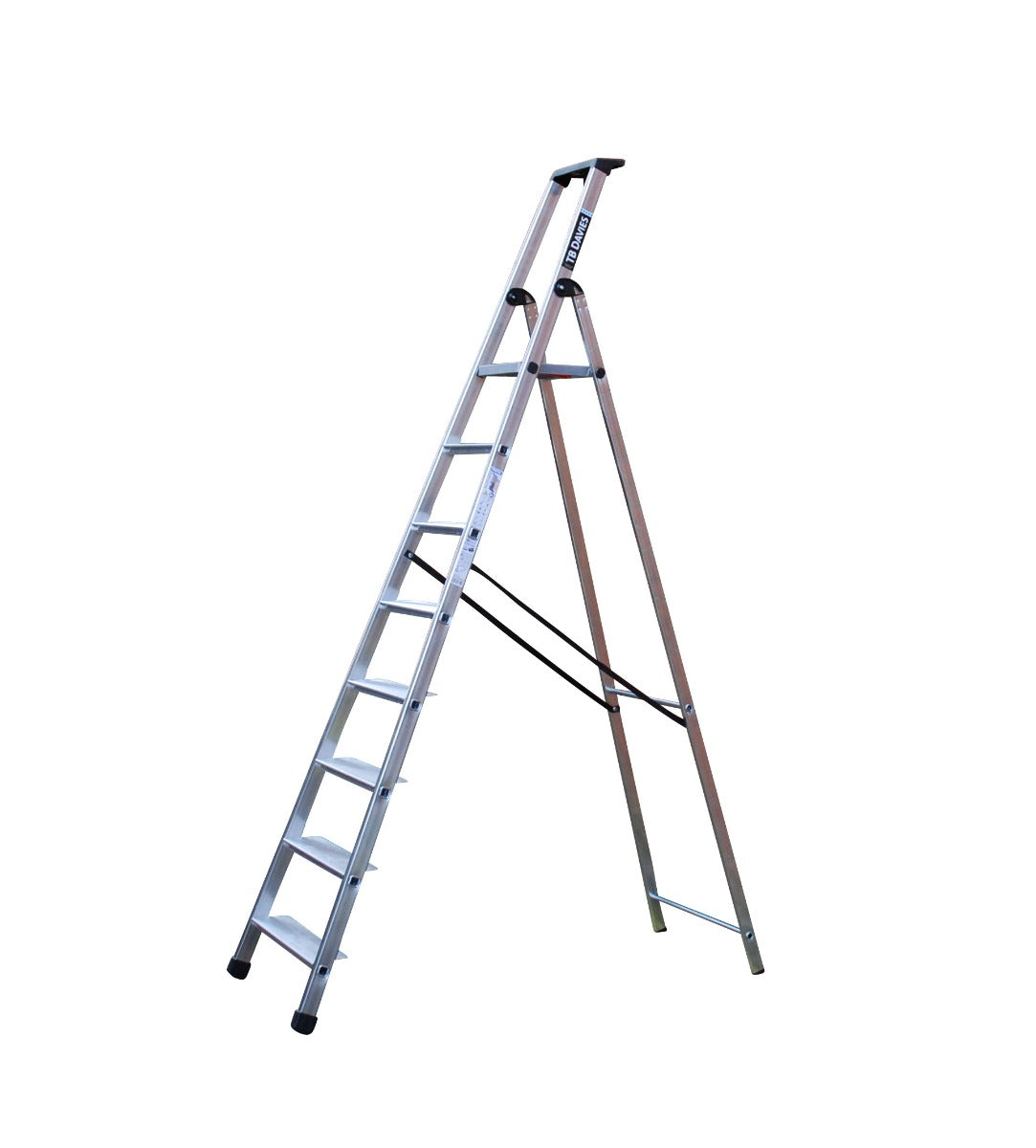 Maxi Platform Step Ladders With Wide Steps - 8 Tread