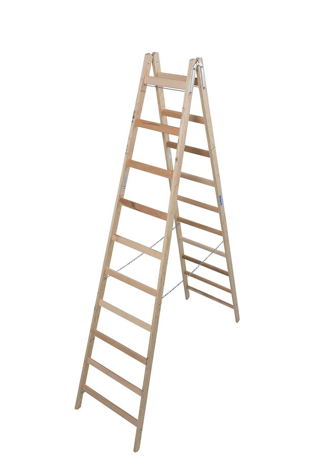 Krause Double Sided Wooden Stepladder