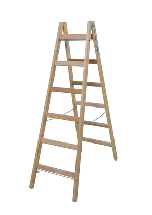 Krause Stabilo Timber Double Sided Step Ladder - 6 Tread