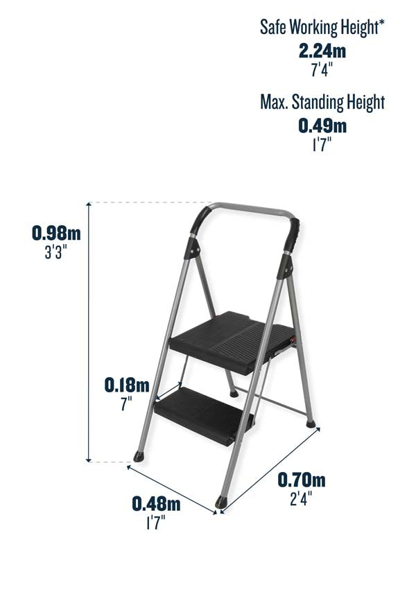 Werner 22493 Step Stool Dimensions