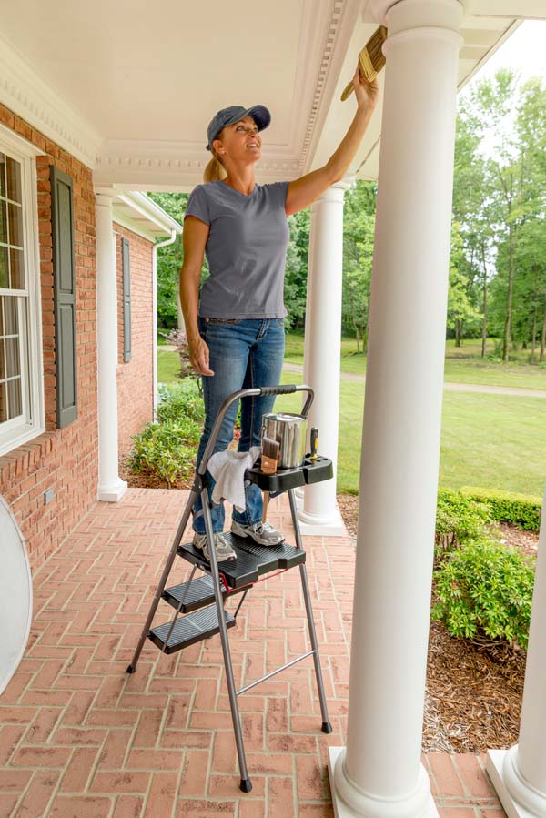 Werner 3 Tread Sure Grip Step Stool In Use