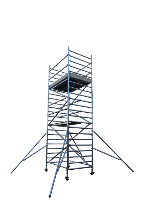 EuroTowers 232 Narrow Rung Tower Double Width - White Background