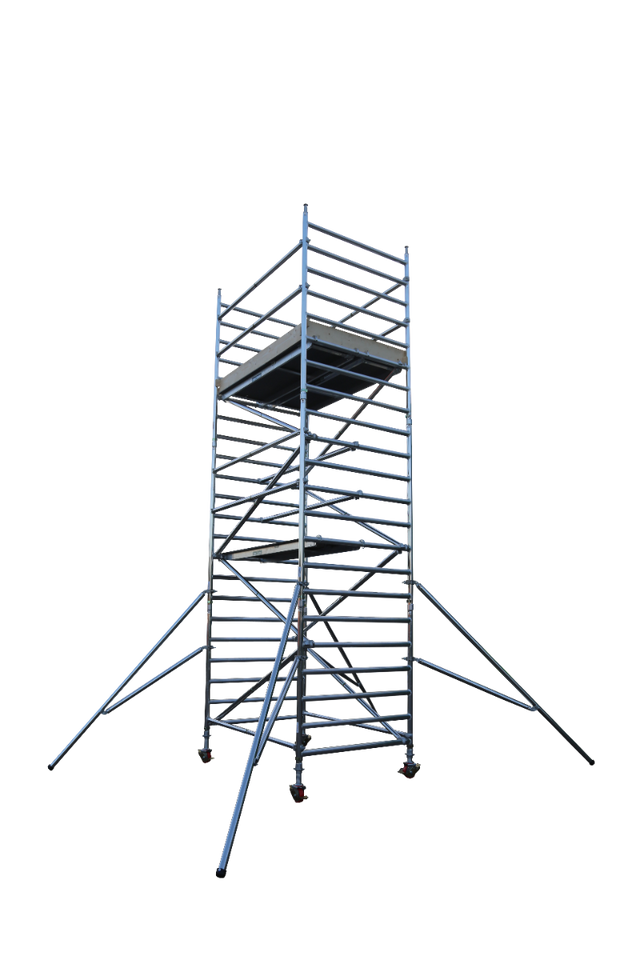 EuroTowers 232 Narrow Rung Tower Double Width - White Background