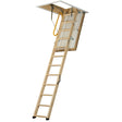 Luxfold 3 Section Wooden Loft Ladder With 87mm Insulated Hatch - Main image