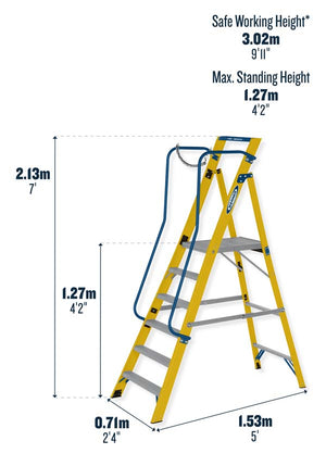 Werner Megastep 6 Tread | Dimensions 