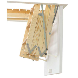 Werner Stowaway Compact 4 Section Timber Loft Ladder Closed Sections