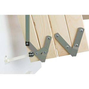 Werner Stowaway Compact 4 Section Timber Loft Ladder Hinges