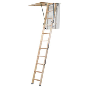 Werner Stowaway Compact 4 Section Timber Loft Ladder