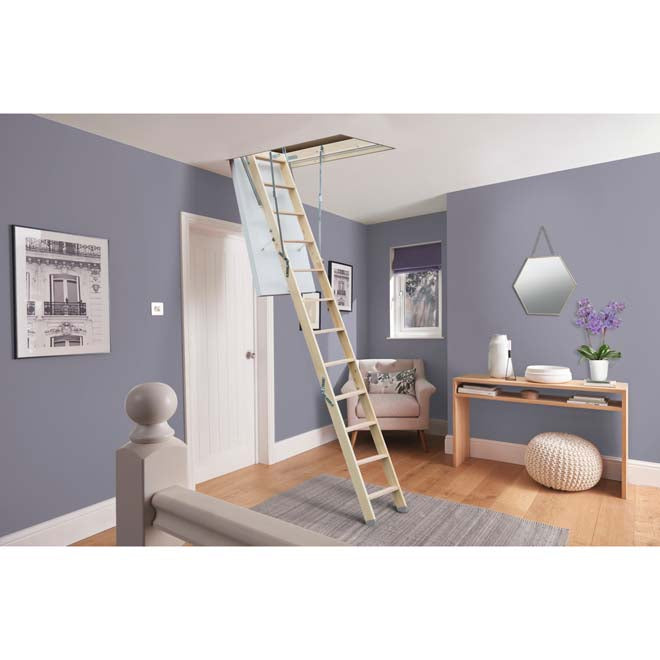 Werner Easi-Build Timber Loft Ladder Complete With Hatch | 34538000 ...
