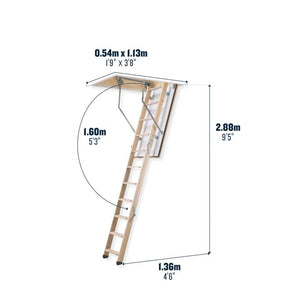 Werner Fireguard Pro Loft Ladder Dimensions