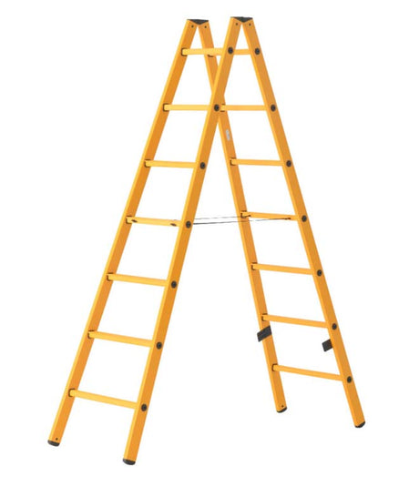 Hymer FIbreglass Double Sided Step Ladder - 3 x 7 Rung