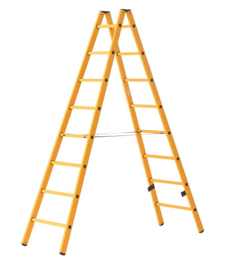 Hymer FIbreglass Double Sided Step Ladder - 3 x 8 Rung