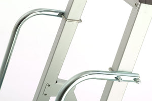 Z600 Anodised Step Ladders with Handrails - 5 Tread