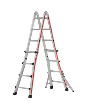 Hymer Telescopic Multi Purpose Ladder With Folding Stabilisers - 4 x 4 