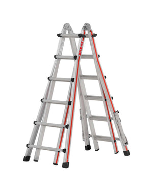 Hymer Telescopic Multi Purpose Ladder With Folding Stabilisers - 4 x 6
