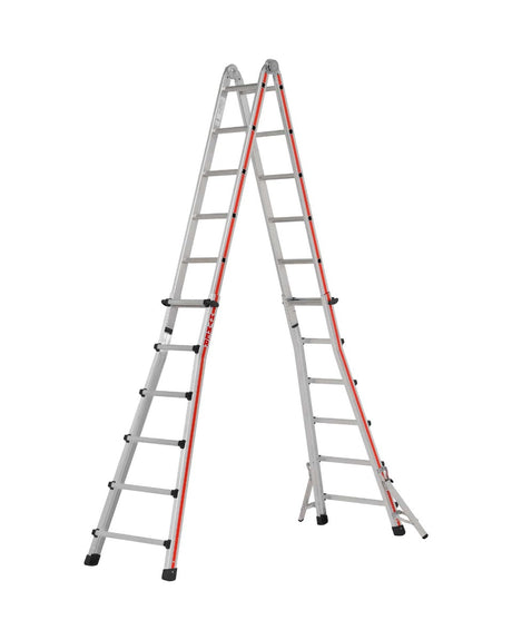 Hymer Telescopic Multi Purpose Ladder With Folding Stabilisers - 4 x 6