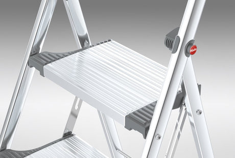Hailo Aluminium Living Step Comfort Plus Folding Steps - 3 Tread
