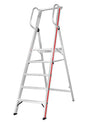 Hymer Wide Platform Step Ladder With Handrails - 5 Tread