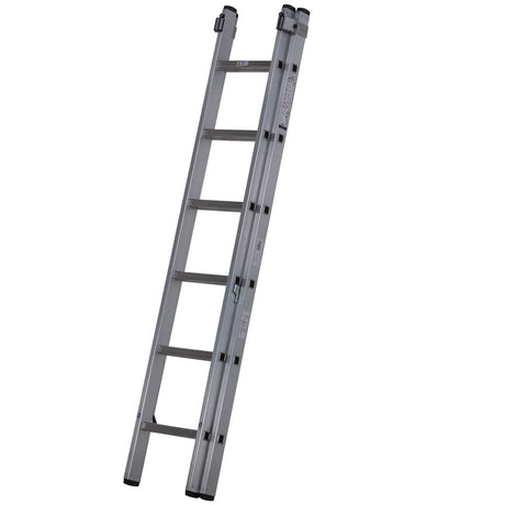 Werner 2 Section Square Rung Aluminium Extension Ladder - 2 x 6 Rung - Closed