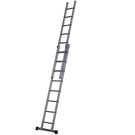 Werner 2 Section Square Rung Aluminium Extension Ladder - 2 x 8 Rung - 