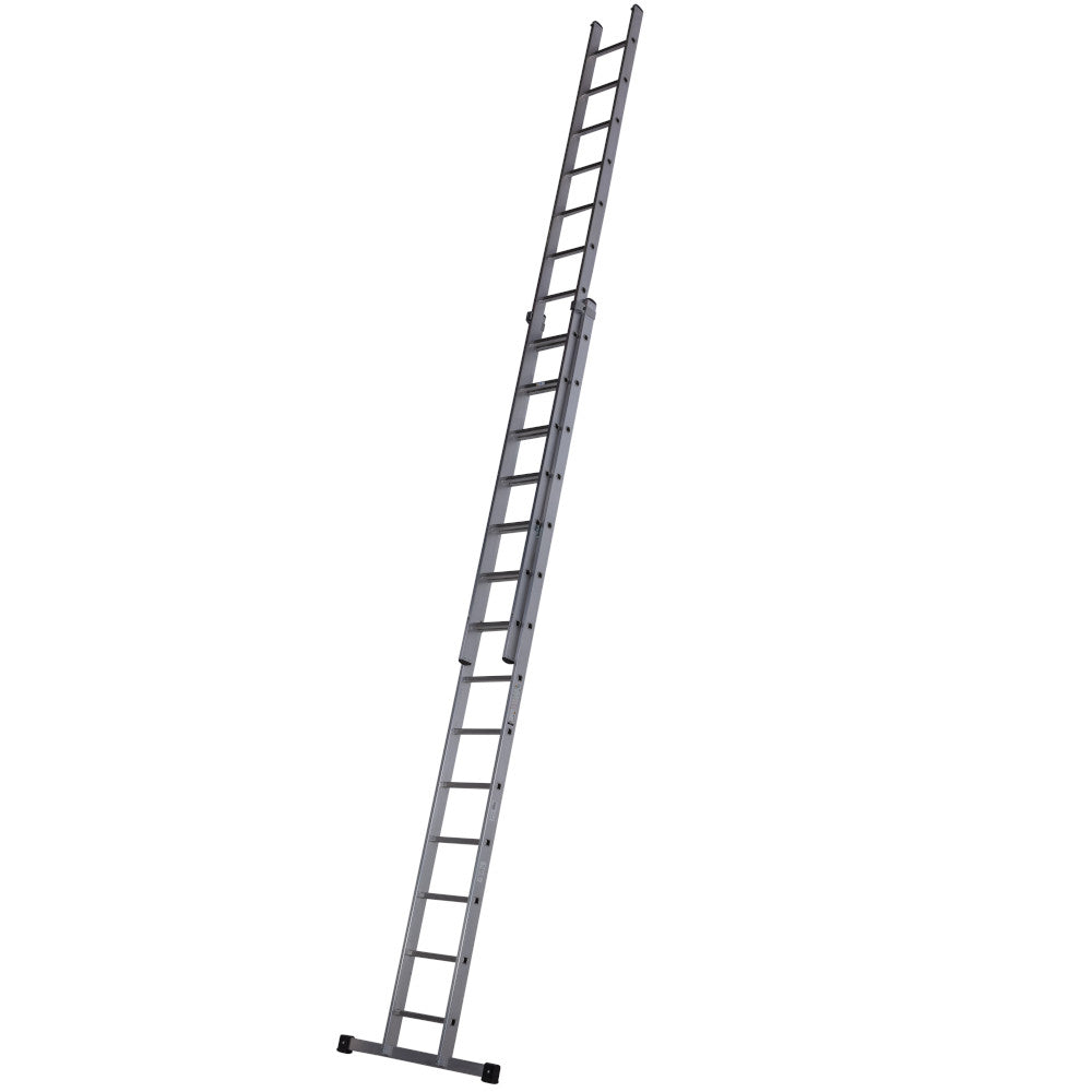 Werner 2 Section Square Rung Aluminium Extension Ladder - 2 x 14 Rung