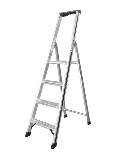 Hymer Aluminium Step Ladder With Tool Tray - 4 Tread