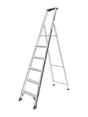 Hymer Aluminium Step Ladder With Tool Tray - 6 Tread