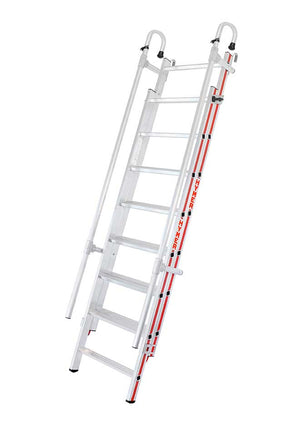 Hymer Extending Hook On Shelf Ladder - 2 x 8 Rung Closed