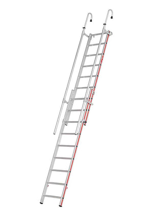 Hymer Extending Hook On Shelf Ladder - 2 x 9 Rung Open