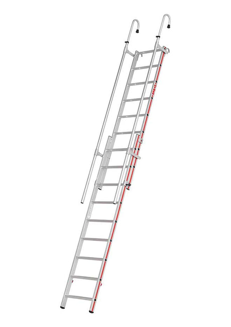 Hymer Extending Hook On Shelf Ladder - 2 x 9 Rung Open