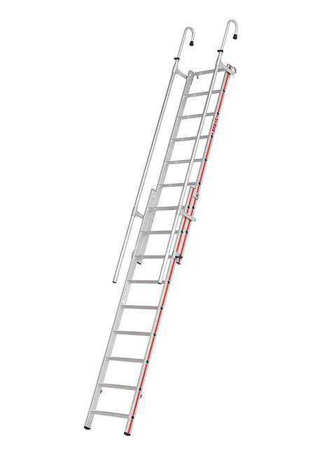 Hymer Extending Hook On Shelf Ladder - 2 x 9 Rung Open