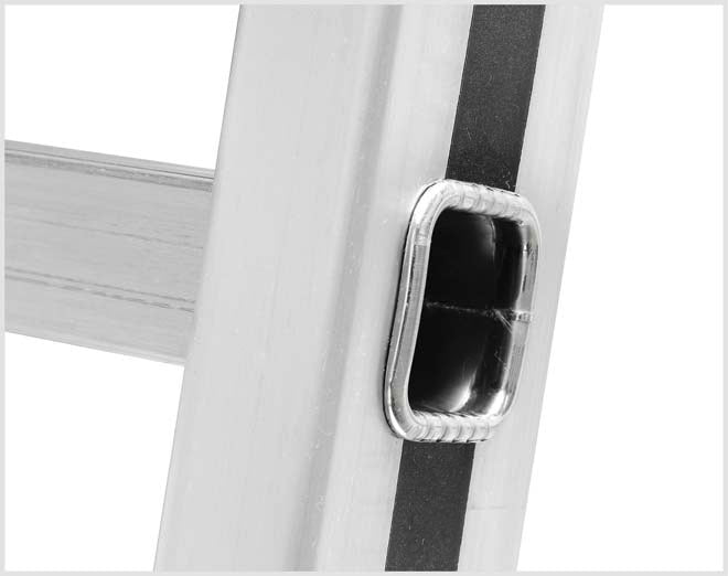 Hymer 2 Section Rope Operated Extension Ladder - Stile Profile