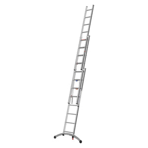 Hymer Aluminium Combination Ladder With Adjustable Stabiliser - 3 x 8 - Extended
