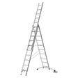 Hymer Aluminium Combination Ladder With Adjustable Stabiliser - 3 x 10