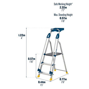 3 Tread Werner 705 Workstation Ladder Dimensions