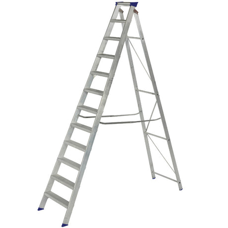 Werner EN131 Professional Builders Swingback Step Ladder - 12 Tread