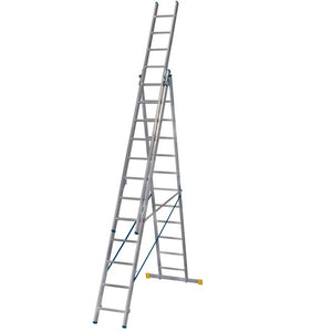 Werner X4 ExtensionPLUS - 3.53m Triple Section Combination Ladder - 3 x 12