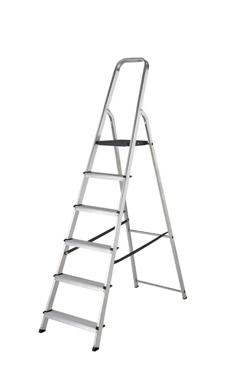 Werner High Handrail Platform Step Ladder - 6 Tread