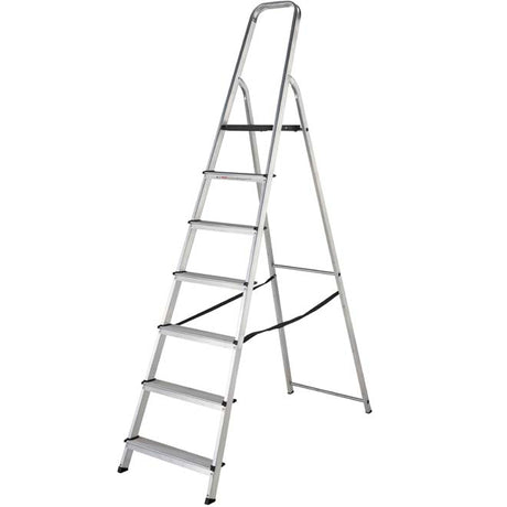 Werner High Handrail Platform Step Ladder - 7 Tread